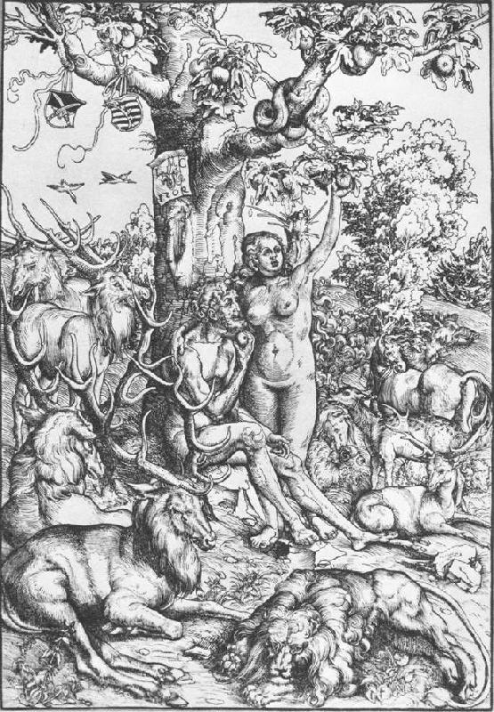 CRANACH, Lucas the Elder Adam and Eve 07 oil painting image